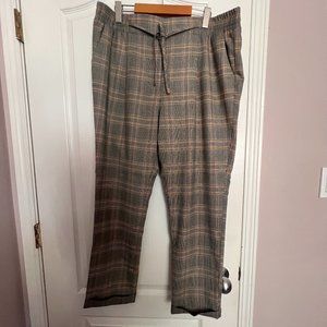 Le Chateau Plaid Pull On Trouser Pants